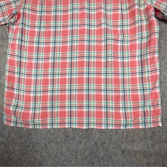 Tommy Bahama Linen Blend Plaid Short Sleeve Button Up Preppy Vacation Shirt  XLT - Picture 13 of 16